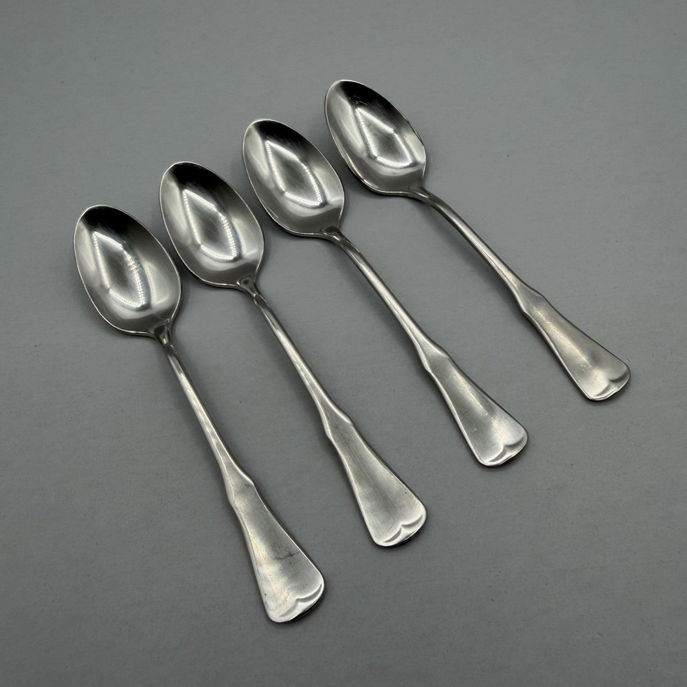 Oneida PATRICK HENRY 4pcs Demitasse Spoons Coffee Stainless Community Small 4.5"